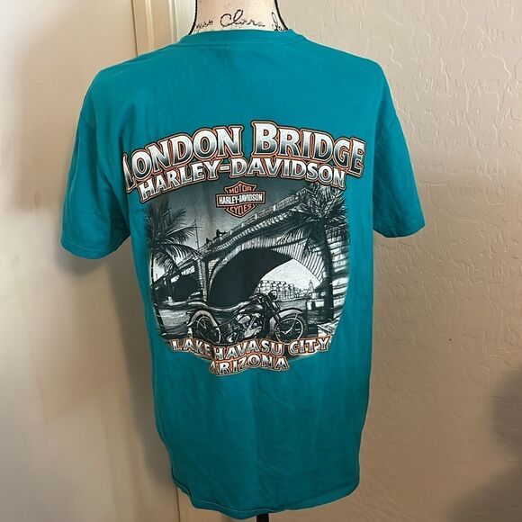Harley Davidson London Bridge Lake Havasu Arizona Graphic Shirt - Picture 3 of 9